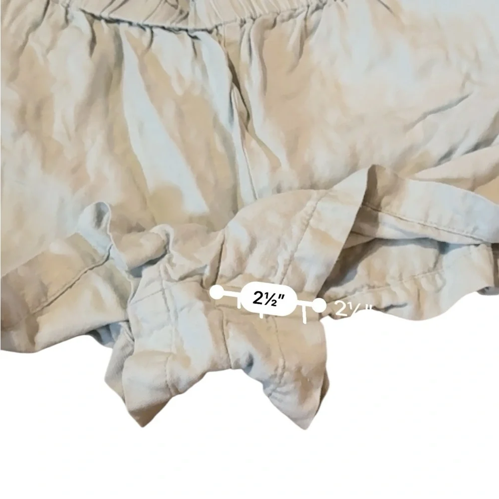 Thakoon Mint Green Romper Women’s Size 10 Linen‎ Blend Tie Front Elastic Waist - Picture 12 of 13